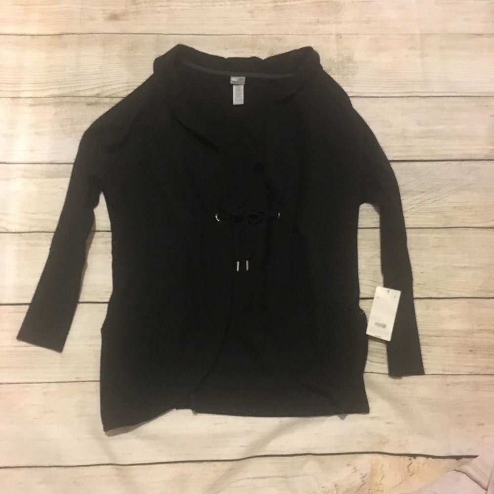 NWT C9 Black Drapey Athleisure Cocoon Cardigan